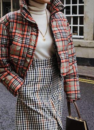 Пуфер бомбер короткая куртка от topshop