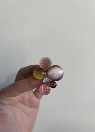 Металева брошка кулястий всесвіт крапля