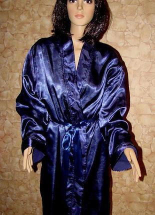 Атласный двухслойный(атлас+флис) халат hunkemöller (р.l/xl)