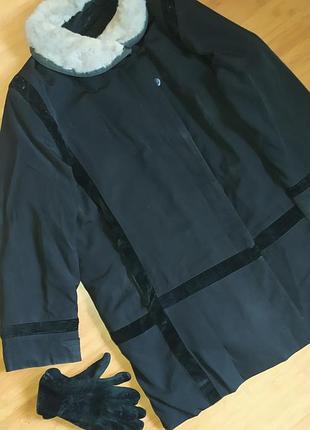 Пальто,куртка женская длинная на меха теплая