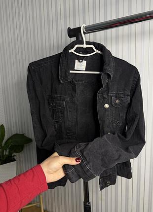 Джинсовий жакет, піджак, курточка джинс , чорна сіра демі , куртка джинс джинсівка джинсовка жіноча стильна базова