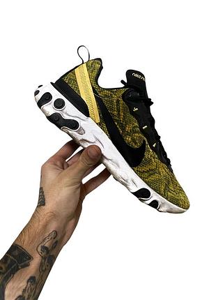 nike Dark react element 55 yellow "snakeskin"