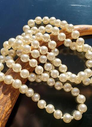 Намисто з штучних перлин майорка, 87см.