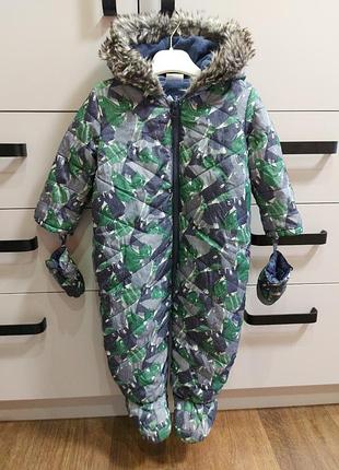 Теплый комбинезон на мальчика