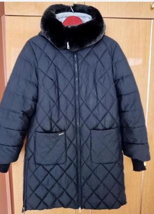 Жіночий пуховик зима осінь р.48-50