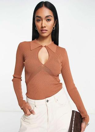 Кофта вʼязана поло river island жіноча с-м