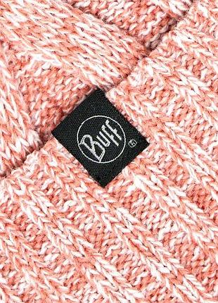 Детская теплая, зимняя шапка без балабана (потеря) розового цвета.