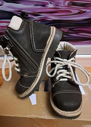 Детские кожаные ботинки cansucan bebe туречня, размер 29 (18.2 см)