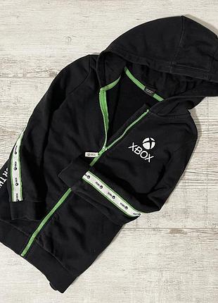 Стильна толстовка чорна для хлопчика 9-10 років