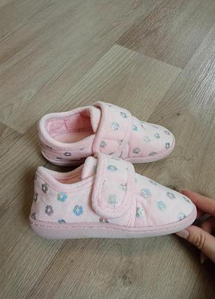 Комнатные теплые тапочки 27 на девочку