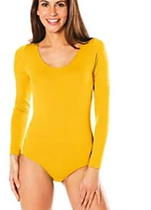 Боди горчичного цвета м