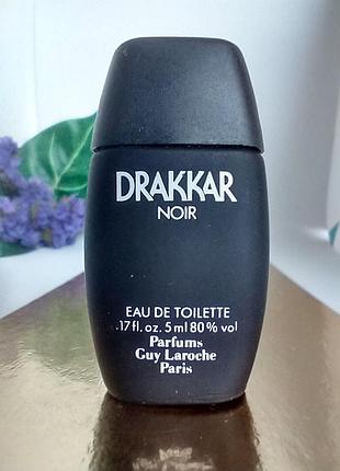 Drakkar noir guy laroche миниатюра 5мл оригинал, vintage
