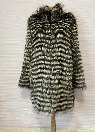 Кардиган шуба натуральна чорнобурка хутро р xl