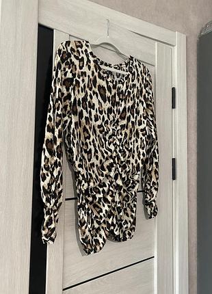 Еластичний сітчастий лонг в леопардовий принт. 7