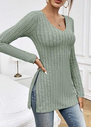 Подовжена мʼяка кофта, мʼяка туніка, мʼякий лонг