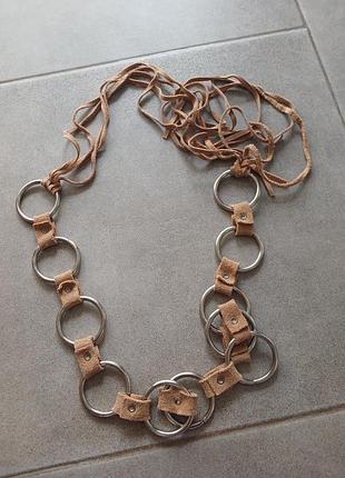 Кожаный пасок