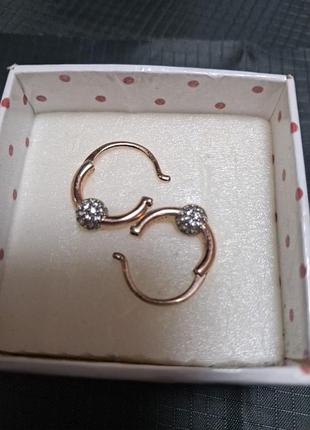 Сережки в позолоте