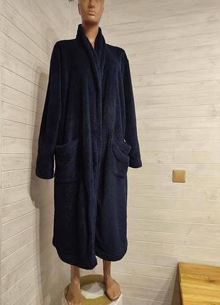 Теплій флссовій халат унисекс,нет пояска-утерян