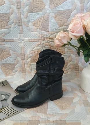 Сапожки кожаные женские деми