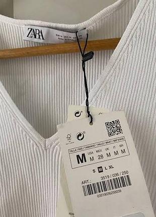 Топ белый zara