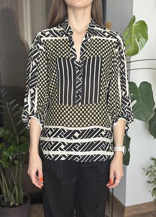 Блуза шелковая diane von furstenberg, размер s