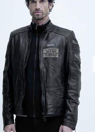 Куртка  пилот из кожи натуральной