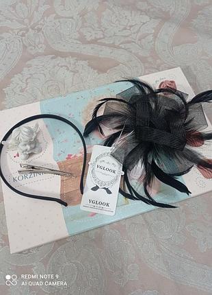 Заколка-шляпка обруч для фотосесії нова