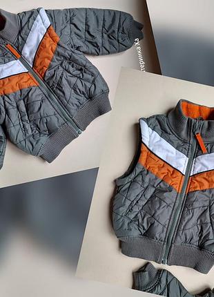 Демисезонная куртка 2в1 h&amp;m 86 см