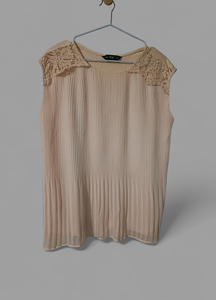 Блуза плисе, пудра