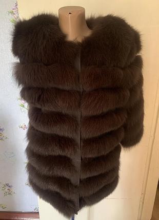 Натуральна шуба- трансформер із песцю