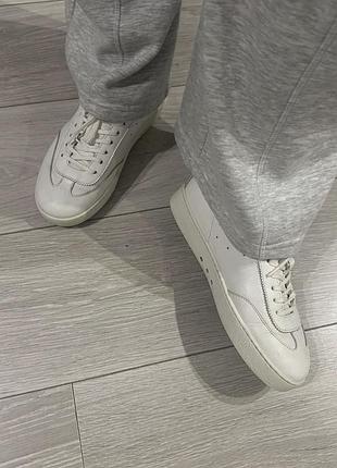 Продам кросівки кеди з натуральної шкіри білі zara 38 розміру