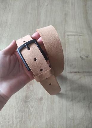 Стильний чоловічий шкіряний ремінь real leather. розмір — 95