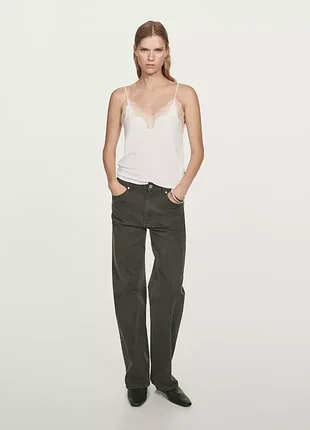 Оливковые джинсы massimo dutti