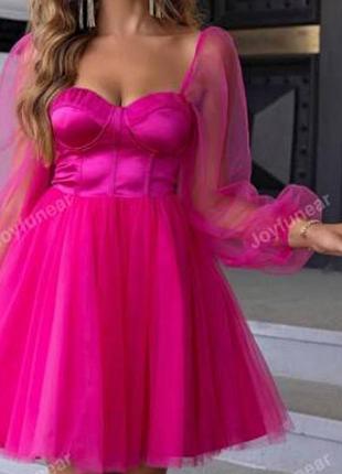 Шикарное пышное платье вечернее барби с корсетом