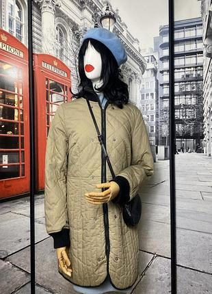 Стеганое пальто noa noa бежевого цвета