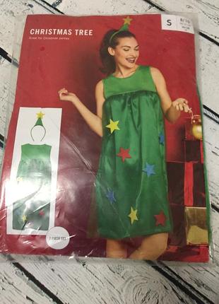 Новорічний костюм ялинка плаття обруч новий рік карнавальний melinera