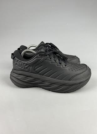 Шкіряні кросівки для комфортної ходьби та бігу hoka one one bondi sr slip resistant оригінал