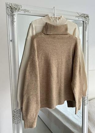 Светрик вовняний з високою горловиною vero moda