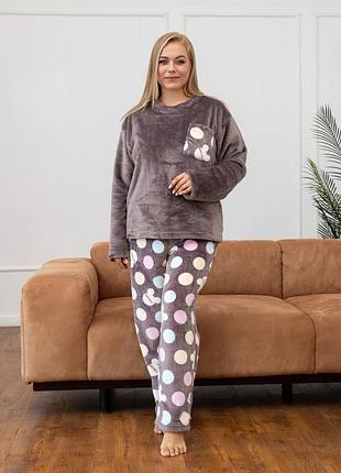 Пижама теплая махра