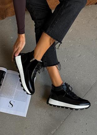 Теплые кожаные замшевые кроссовки на зиму/осень