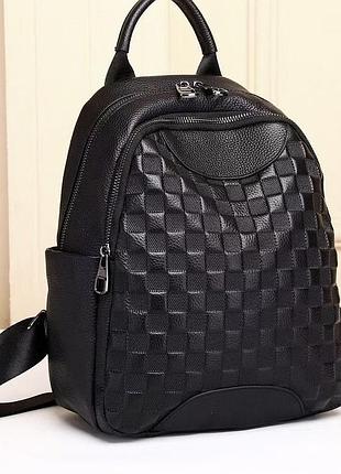 Интересный кожаный рюкзак с фактурой 😍