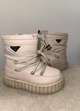 Зимові чоботи сапоги для дівчинки 35 р 22 см устілка