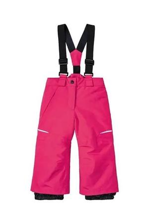 Штаны-полукомбинезон розовый lupilu 98-104