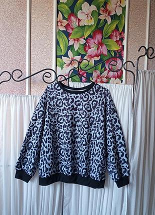 Стильний якісний світшот в принт shein.