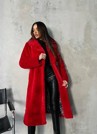 Шубка шуба под пояс на запах кролик мех