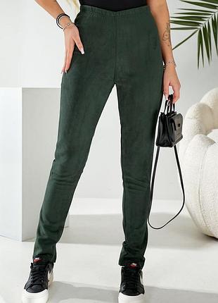 Лосини однотонні колір зелений
