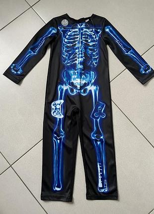 Костюм скелета на 5-6 років ( світиться в темряві)