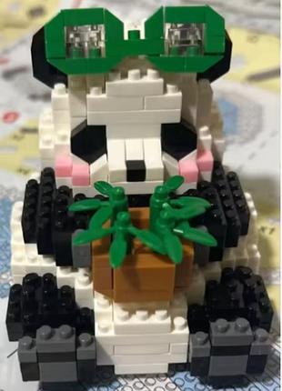 Блоковий 3d конструктор із міні блоків panda "панда" 4