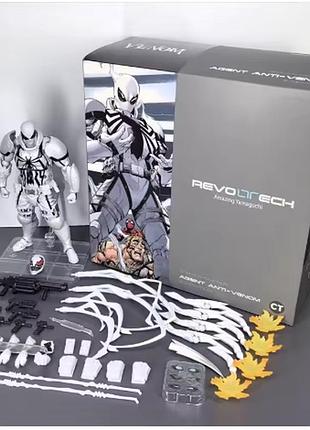 Фігурка «агент анти-веном» марвел колекційна з набором аксесуарів, agent anti venom marvel