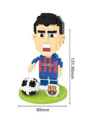Конструктор 3d из миниблоков "футболист луи́с альбе́рто суа́рес" (luis alberto suárez díaz), 444 детали